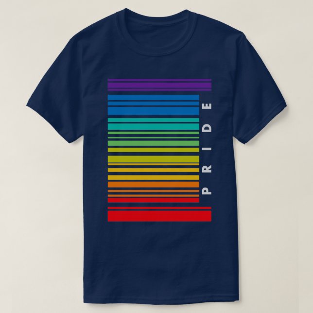 Barcode LGBT Pride Retro 1 T-Shirt (Design vorne)