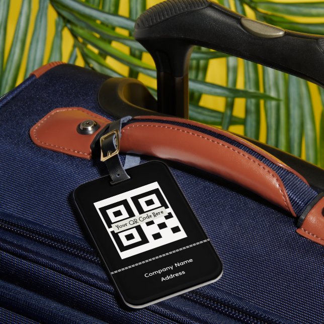 Barcode, Logo, Name-Gepäckanhänger Gepäckanhänger (Vorderseite Insitu 1)