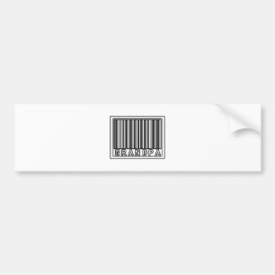 Barcode Opa Autoaufkleber