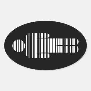 Barcode Ovaler Aufkleber