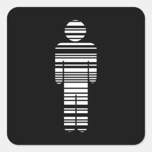 Barcode Quadratischer Aufkleber