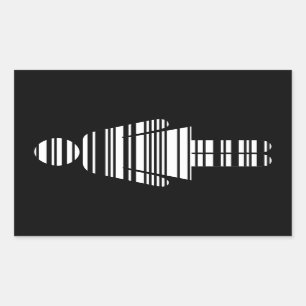 Barcode Rechteckiger Aufkleber