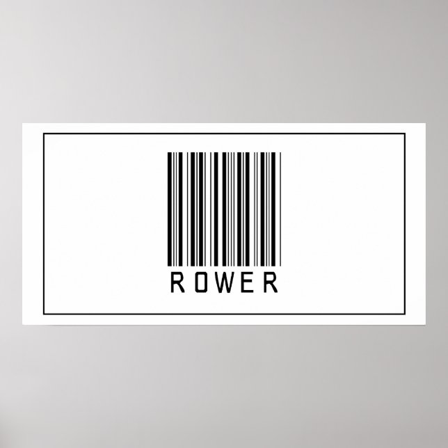 Barcode Rower Poster (Vorne)