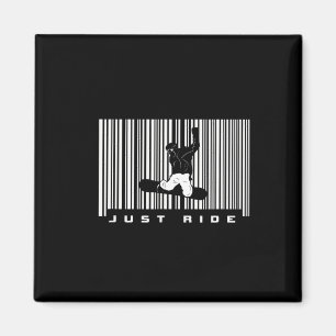 Barcode Snowboarden Apparel - Snowboarder Snowboa Magnet