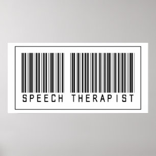 Barcode Speech Therapist Poster