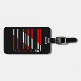 Barcode-Tauchen-Flagge Gepäckanhänger