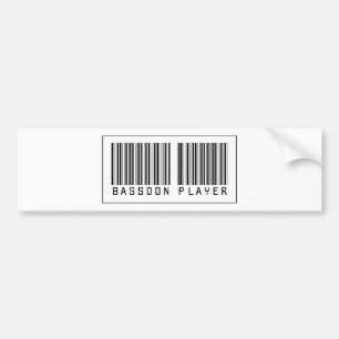 Barcodebassoon-Spieler Autoaufkleber