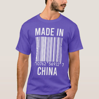 Barcodes Made in China lustig T-Shirt
