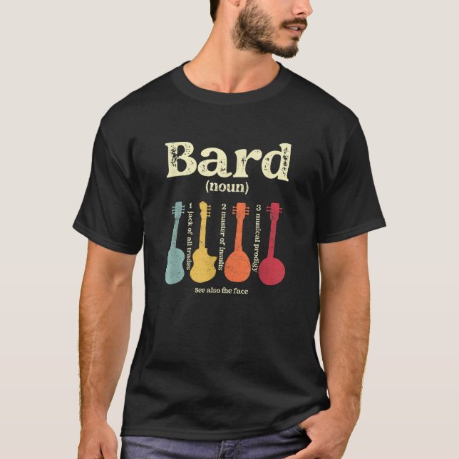 Bard Class Tabletop Definition Musical Prodigy Ins T-Shirt (Vorderseite)