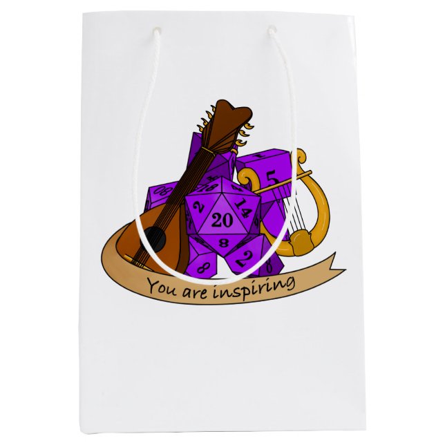 Bard Dice Design Mittlere Geschenktüte (Vorderseite)