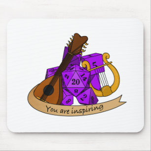 Bard Dice Design Mousepad