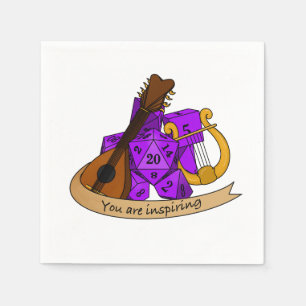 Bard Dice Design Serviette