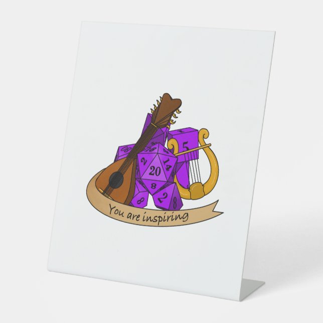 Bard Dice Design Sockelschild (Vorderseite)