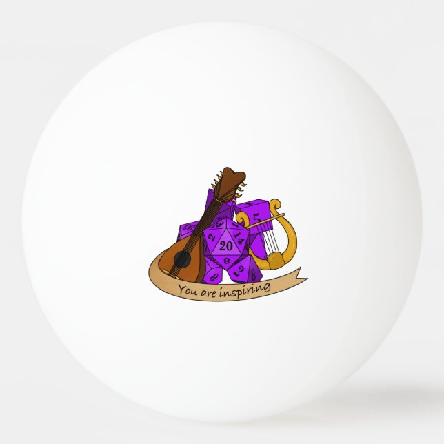 Bard Dice Design Tischtennisball (Vorderseite)