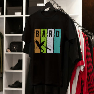 Bard Dungeon Fantasy Rollenspiel Grunge T-Shirt