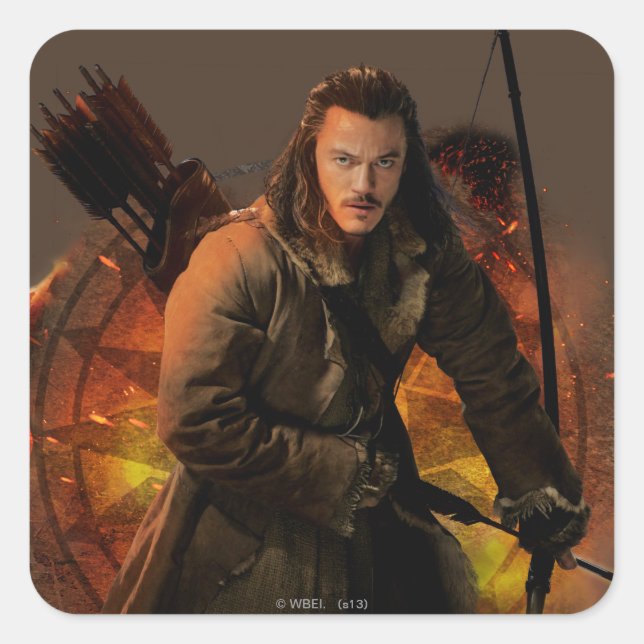 BARD THE BOWMAN™ Graphic Quadratischer Aufkleber (Vorderseite)