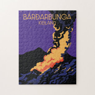 Bárðarbunga, Reisekarte im Eisland.