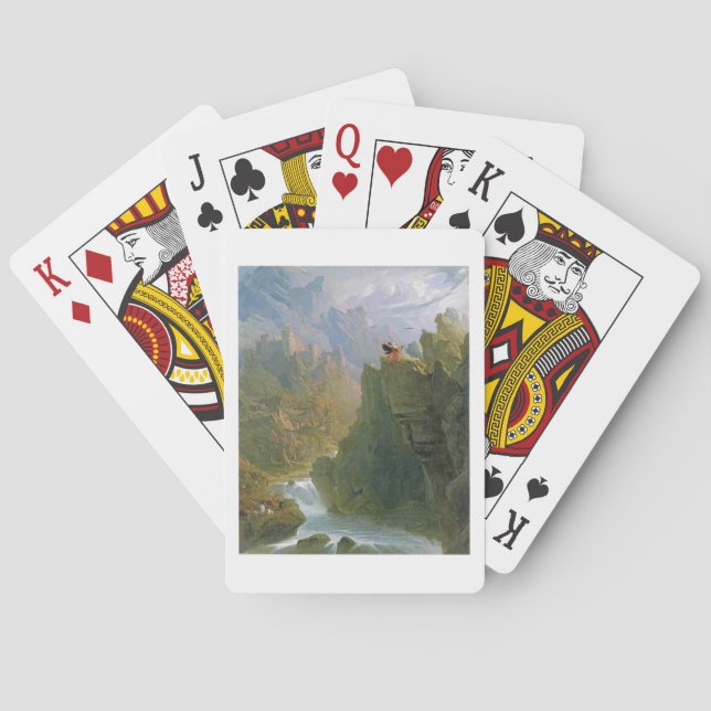Barde, c.1817 (Öl auf Leinwand) Spielkarten (Rückseite)