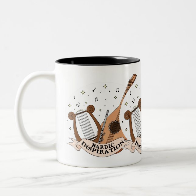 Bardische Inspiration Zweifarbige Tasse (Links)