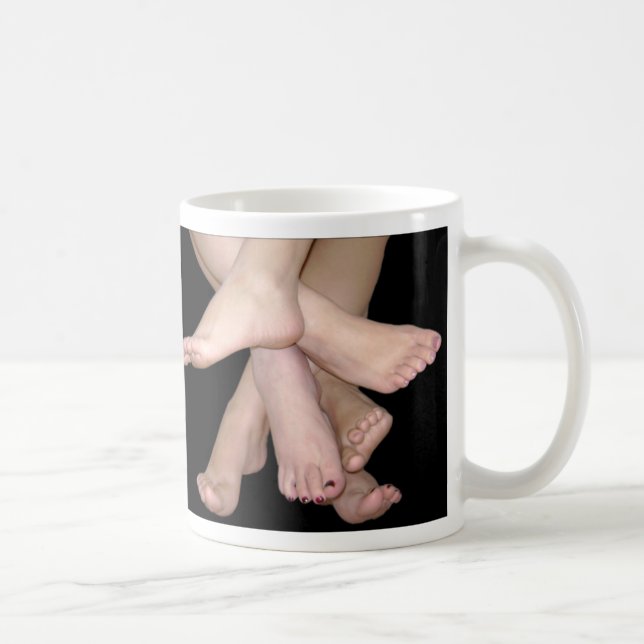 Bare Feet Art Kaffeetasse (Rechts)