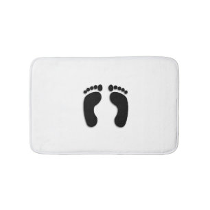 Bare Feet Prints Badematte