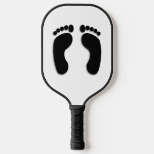 Bare Feet Prints Pickleball Schläger
