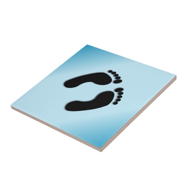 Bare Footprints Blue Fliese (Seite)