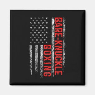 Bare Knuckle Boxing American Flag 4. Juli Figh Magnet