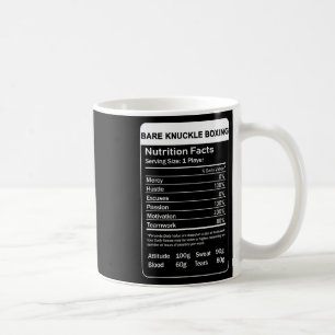 Bare Knuckle Boxing Nutrition Fakten Kaffeetasse
