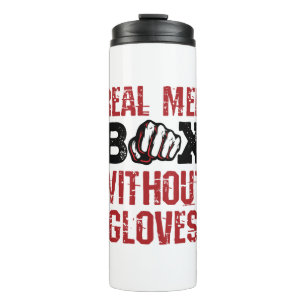 Bare Knuckle Boxing Real Men Box ohne Handschuhe Thermosbecher