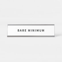 Bare Minimum - Minimaler Humoraler Schreibtisch-Ze