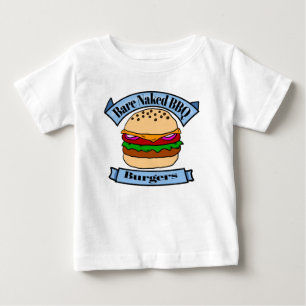 Bare Nekkid BBQ Burger Baby T-shirt