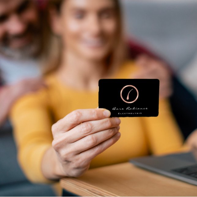 Bare Radiance Electrolysis Waxing Beauty Rose Visitenkarte (Bare Radiance Electrolysis Waxing Beauty Rose Business Card)