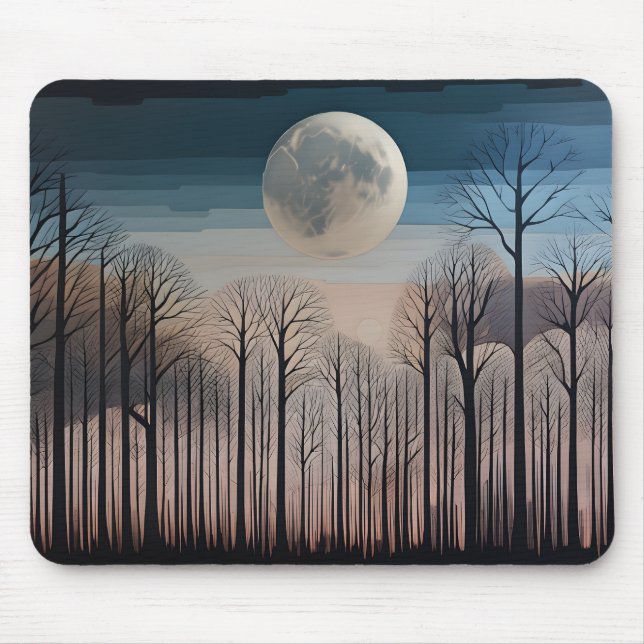 Bare Trees and The Moon Mousepad (Vorne)