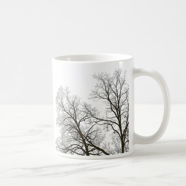 Bare Trees & Cool Sky Nature Design Kaffeetasse (Rechts)