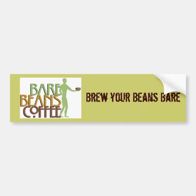 barebeansfinalgreenlogo1107A, brauen Ihre bloßen Autoaufkleber (Vorne)