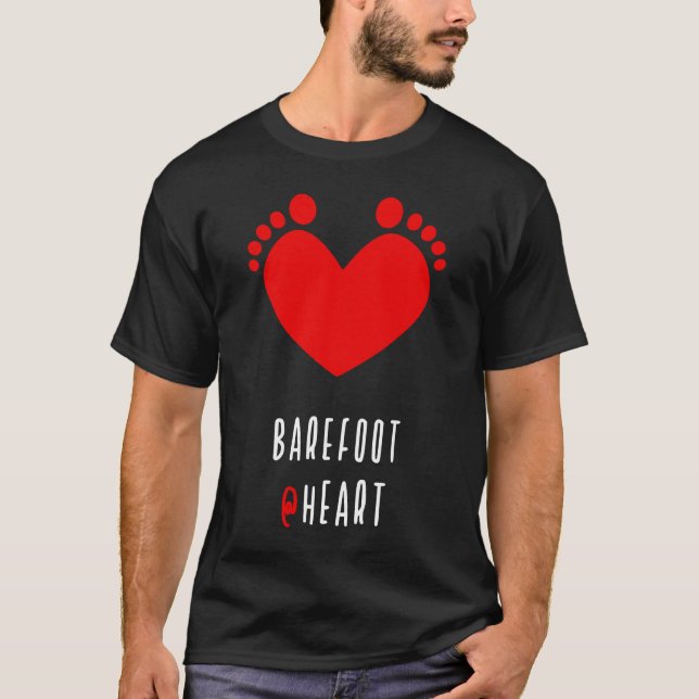 Barefoot at Heart Yoga T-Shirt (Vorderseite)