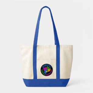 Barefoot Autismus Challenge Tote Bag Tragetasche