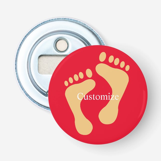 Barefoot Beach Bum Thunder_Cove  Flaschenöffner (Vorderseite)