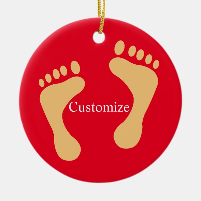 Barefoot Beach Bum Thunder_Cove Keramik Ornament (Vorne)