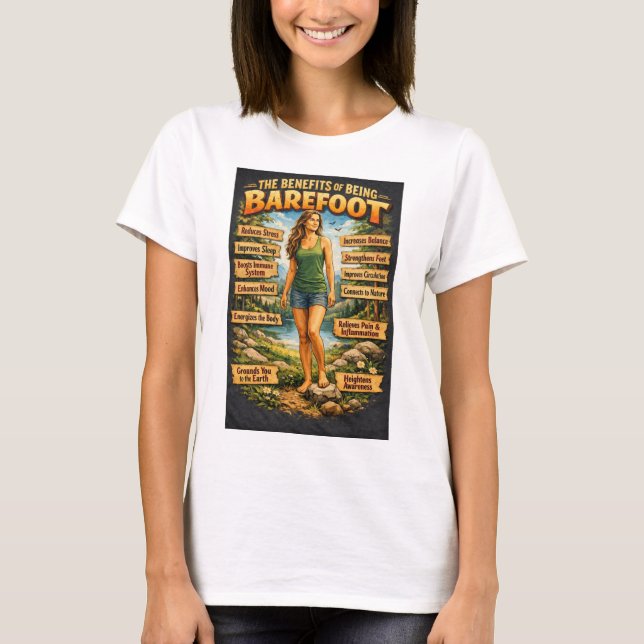 Barefoot benefits T-Shirt (Vorderseite)