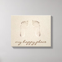 Barefoot Footprint in Sand