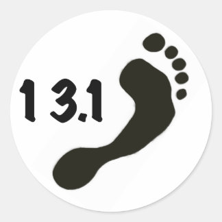 Barefoot Half Marathon Sticker