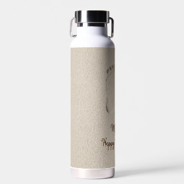 Barefoot Prints in Beach Sand Trinkflasche