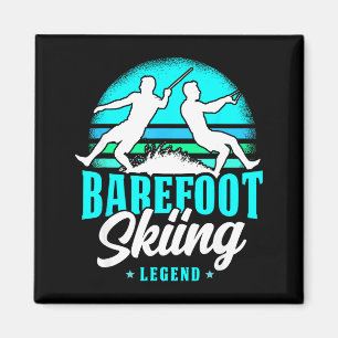 Barefoot-Ski-Legende Retro-Stil Wassersport Magnet