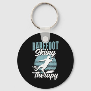 Barefoot-Skifahren ist meine Therapie Wassersport Schlüsselanhänger