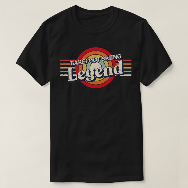 Barefoot SkiingBarefooting Funny Barefoot Skier T-Shirt (Design vorne)