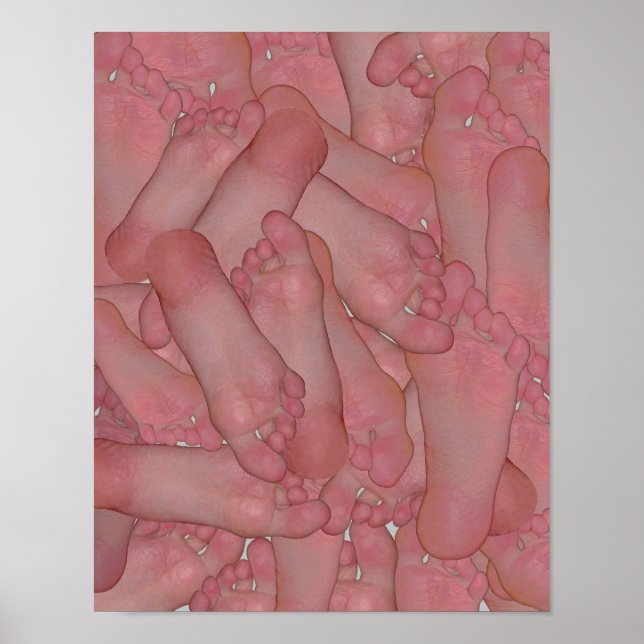 BareFoot Soles Poster von FunnyFeet (Vorne)