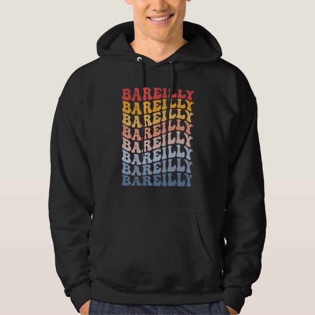 Bareilly City Groovy Retro Hoodie (Vorderseite)