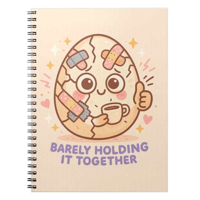 Barely Holding It Together Notizblock (Vorderseite)